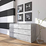 Комод на 6 висувних ящиків c фасадами без ручок R-7, фото 4