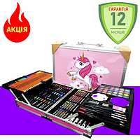 Набір для дитячої творчості та малювання Painting Set 145P предметів, дитячий набір художника для малювання