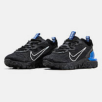 Чоловічі Кросівки Nike React Vision Black Blue / Найк Реакт Віжен Чорні з Синім, фото 4