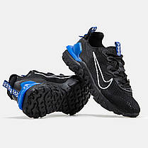 Чоловічі Кросівки Nike React Vision Black Blue / Найк Реакт Віжен Чорні з Синім, фото 6