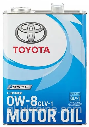 Моторна олива Toyota 0W-8 GLV-1, 4л (08880-12905)