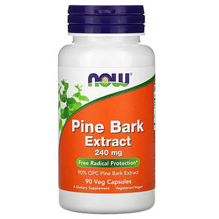 NOW Pine Bark Extract 240 mg, 90 вегакапсул Lodgi