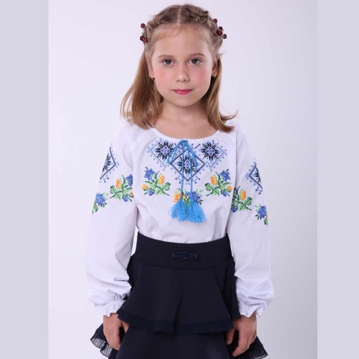 Вишиванка для дівчинки Ромби