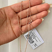 Срібний ланцюжок в позолоті тоненька Якірка