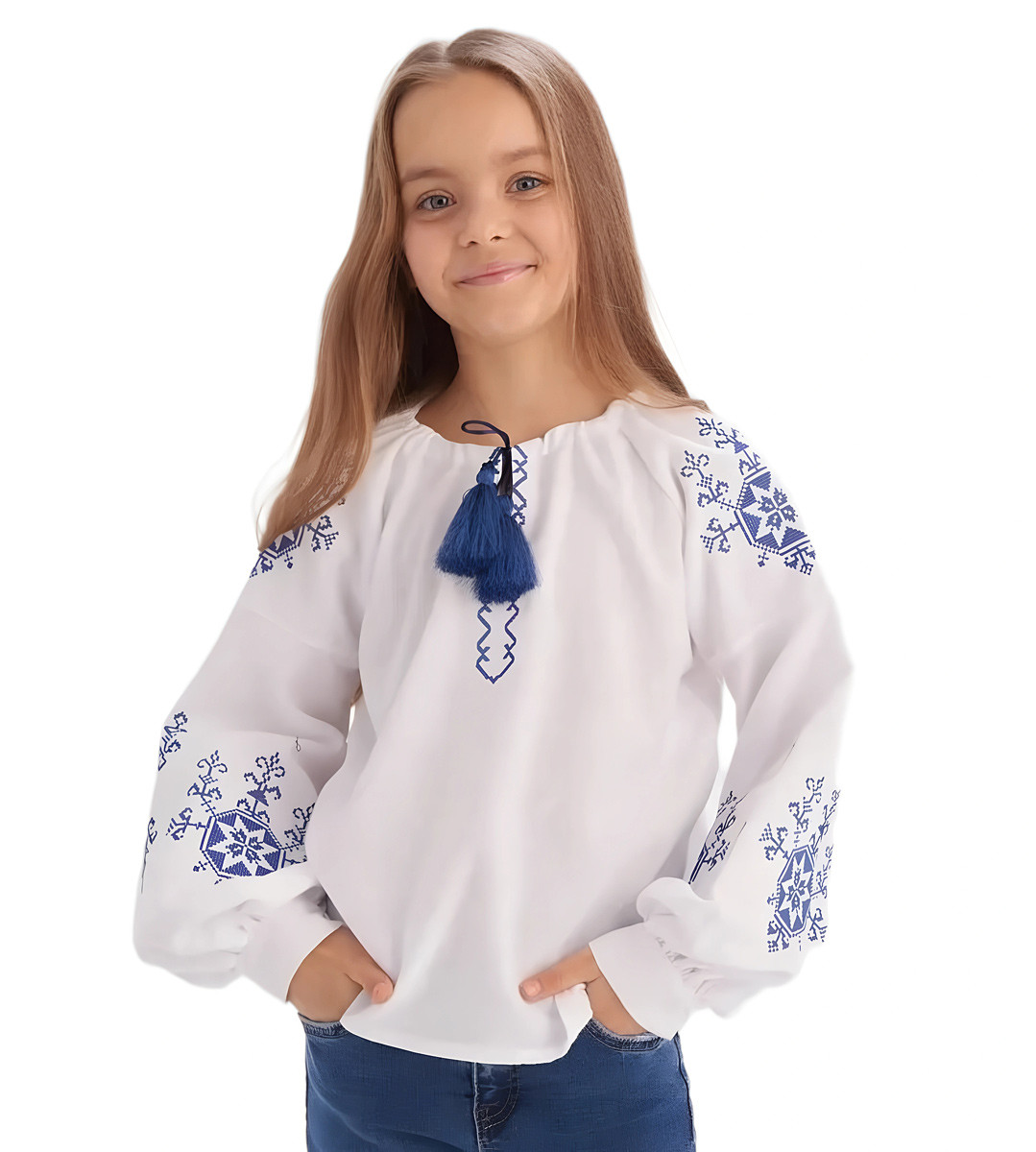 Вишиванка для дівчинки Зірка бавовна (маломірить на розмір)