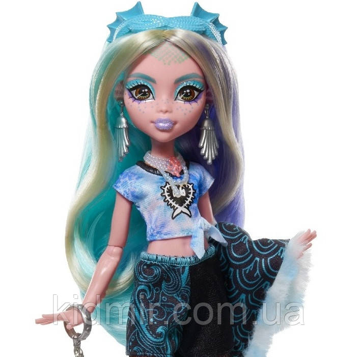 Монстр Хай Лагуна Блю Лялька Monster High Skulltimate Secrets Fearidescent Series Lagoona Blue HNF77, фото 1