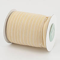 Стрічка оксамитова 0,6 см, кремова