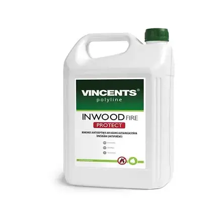 Антипірен (вогнезахист) INWOOD FIRE Protect (червоний) 1 л, фото 1