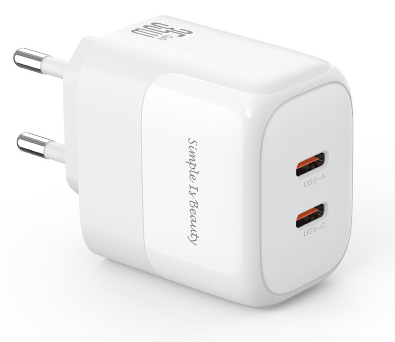 Мережевий зардний пристрій XO L140 - 35W PD Dual port USB-C White