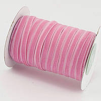 Стрічка оксамитова 0,6 см, рожева