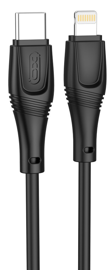 Кабель XO NBQ239A Zeus Series High Elastic Type-C to Lightning - 27W - 1m (Black)