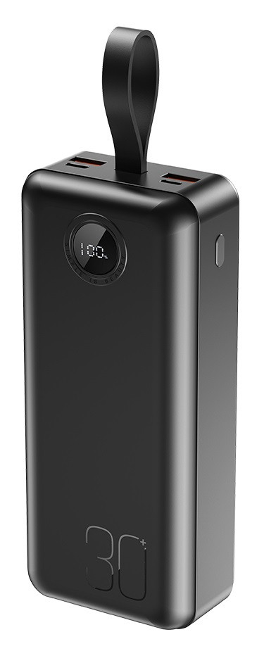 Портативний зарядний пристрій XO PR240 - 30000 mAh PD20W + QC22.5W with light (Black)