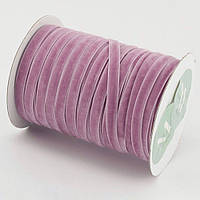 Стрічка оксамитова 0,6 см, бузькова