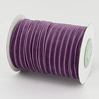 Стрічка оксамитова 0,6 см, сливова