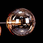 Люстра лофт на 4 лампи Е14 колір каркасу бронза + чорний SM-3050/4/amber ball, фото 5