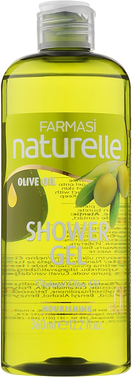 Термін до 04/25! Гель для душу Оліва Naturelle Olive Oil, 360 мл Farmasi