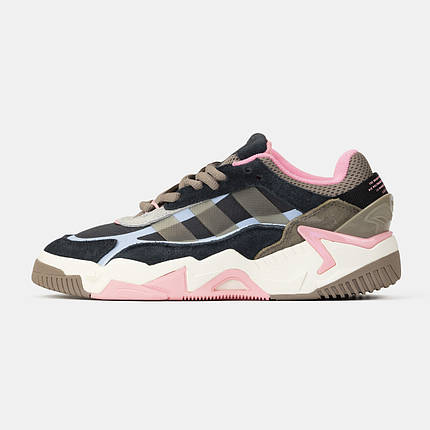 Жіночі Кросівки Adidas Niteball v2 Black Brown Pink / Адідас Найтбол в2 Чорні з Коричневим та Рожевим, фото 1