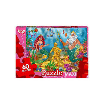 Пазли 60 елементів максі, серія 10 "Русалочка" Mx60-10-02 G-Rich