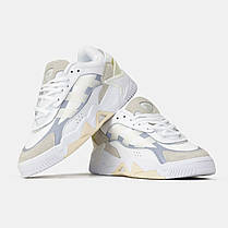 Кросівки Adidas Niteball v2 White Beige / Адідас Найтбол в2 Білі з Бежевим, фото 6
