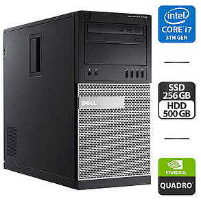Комп'ютер Dell OptiPlex 7010 MT/ Core i7-3770/ 16 GB RAM/ 256 GB SSD + 500 GB HDD/ Quadro 2000 1GB, фото 1