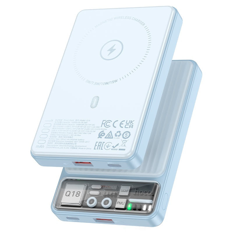 Повербанк Hoco Q18 Tourer 22.5W 10000 mAh Blue