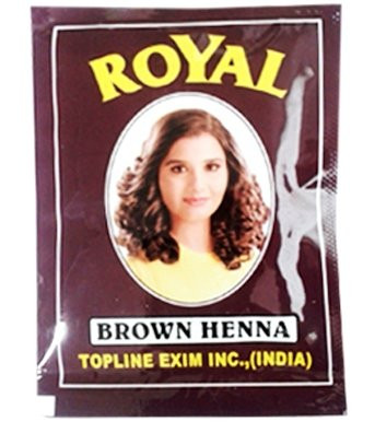 Хна Royal коричнева з Індії натуральна фарба для волосся (пакетик)