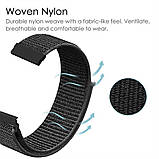 Ремінець для годинника нейлоновий 22 мм. зелений камуфляж, фото 4