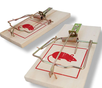 Ловля пацюків (дерево+метал)10*4,5*0,6 (см)