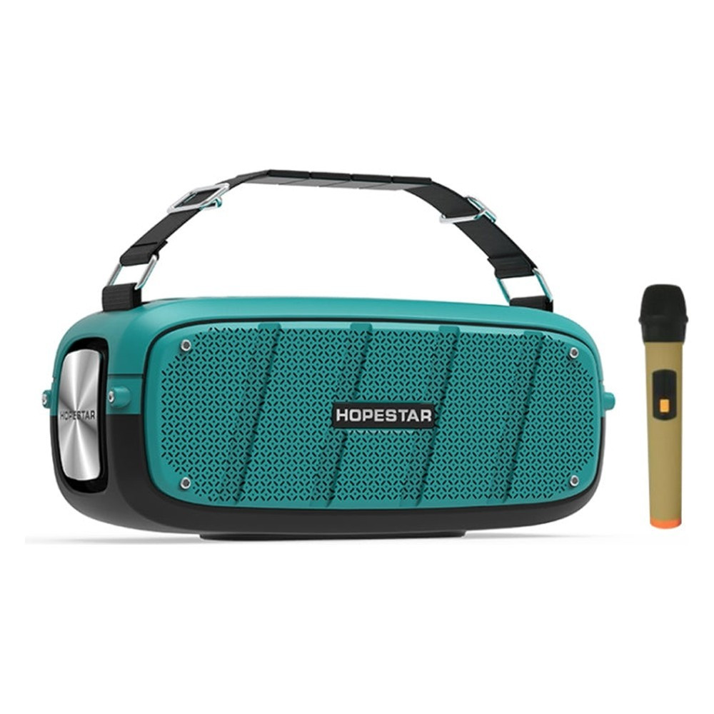 Бездротова Bluetooth колонка Hopestar A20 PRO c Мікрофоном Караоке | BT, 55W, TWS, USB, 6000mAh, 4h | Синій