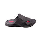 Шльопанці чоловічі Maxus shoes чорні натуральна шкіра, 40, фото 3