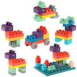 М'який силіконовий конструктор для дітей Soft rubber building blocks 20 шт, фото 11