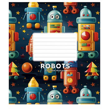 Зошит 12 аркушів лінія Школярик Star 3394 Л 644819 G-Rich