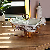 Марміт прямокутний з підігрівом 1(л) настільний керамічний