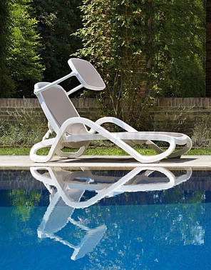 Сонцезахисний козирок для шезлонга Nardi Bianco бежевий, фото 2