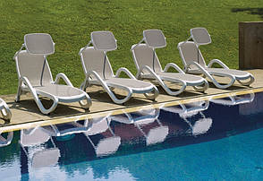 Сонцезахисний козирок для шезлонга Nardi Bianco бежевий, фото 3