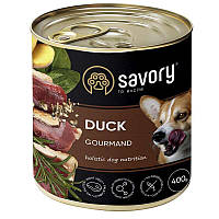 Savory Dog Gourmand Duck (Сейворі Дог Качка) вологий корм для собак гурманів 400 г х 6 шт.