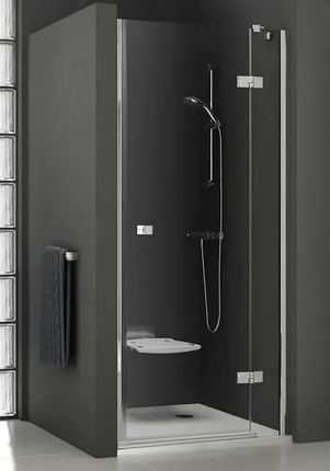 Душові двері Ravak Smartline SMSD 2 190х120 см розпашні праві хром прозоре скло, фото 1