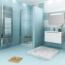 Душові двері Ravak Smartline SMSD 2 190х100 см розпашні хром прозоре скло, фото 4