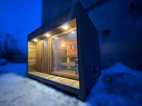 Сауна для відкритого басейну від Thermowood Production. Відео