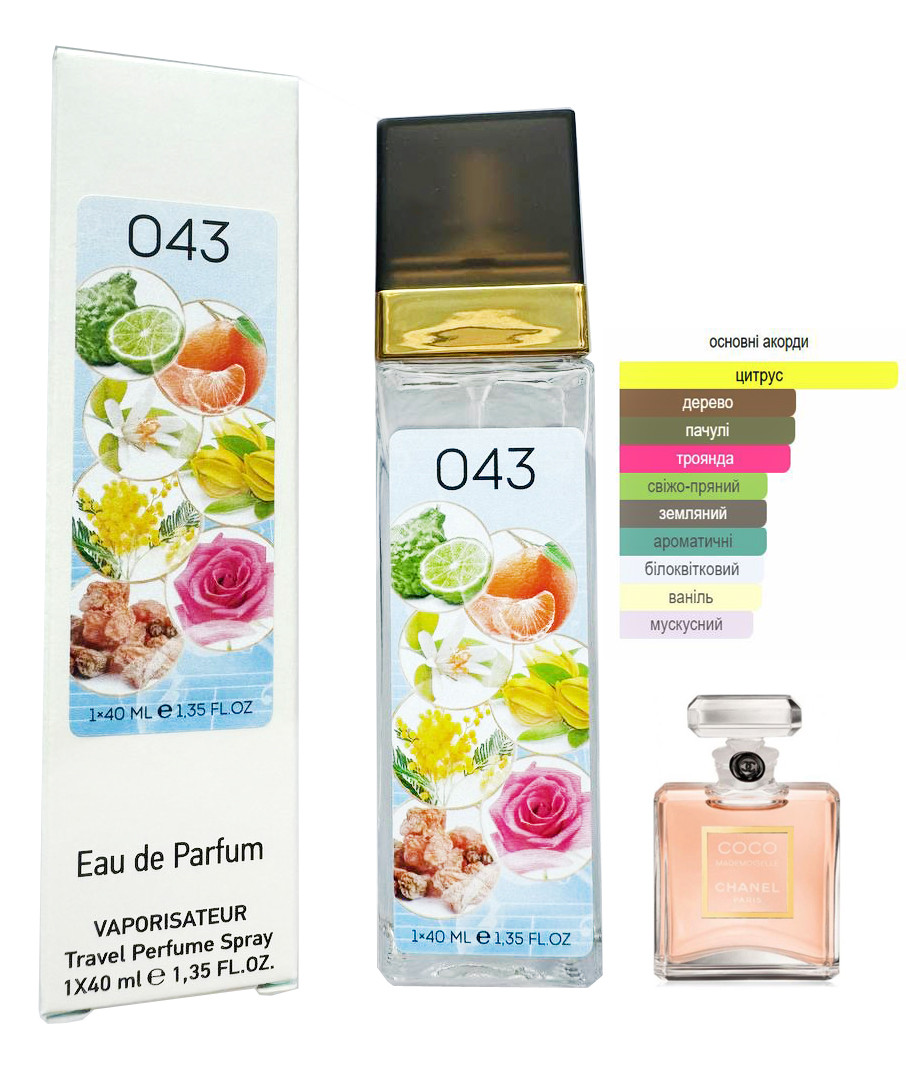 Жіночий парфум № 043 за мотивами Mademoiselle (Мадемуазель) 40 мл. ОПТ, фото 1