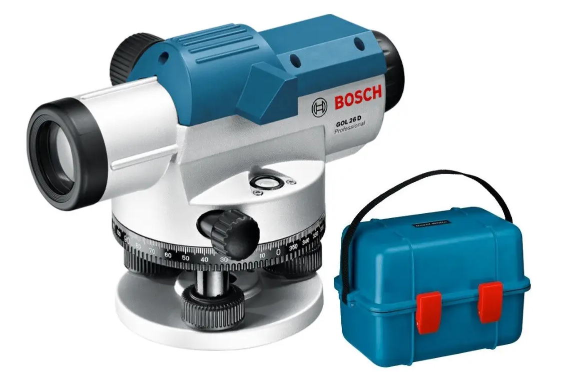 Рівень-нівелір оптичний Bosch GOL 26 D: 360 градусів, до 100м, 26х зум FAY