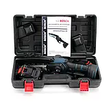 Акумуляторна ланцюгова мініпила Bosch UniversalChain 24 (24V 6.0 Ah), для обрізання дерев, на два акумулятори, фото 2