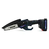 Акумуляторна ланцюгова мініпила Bosch UniversalChain 24 (24V 6.0 Ah), для обрізання дерев, на два акумулятори, фото 8