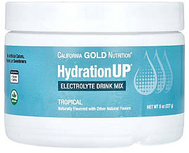 Порошкова суміш з електролітом, California Nutrition HydrationUP Electrolyte Powder 48 порц 227 грам