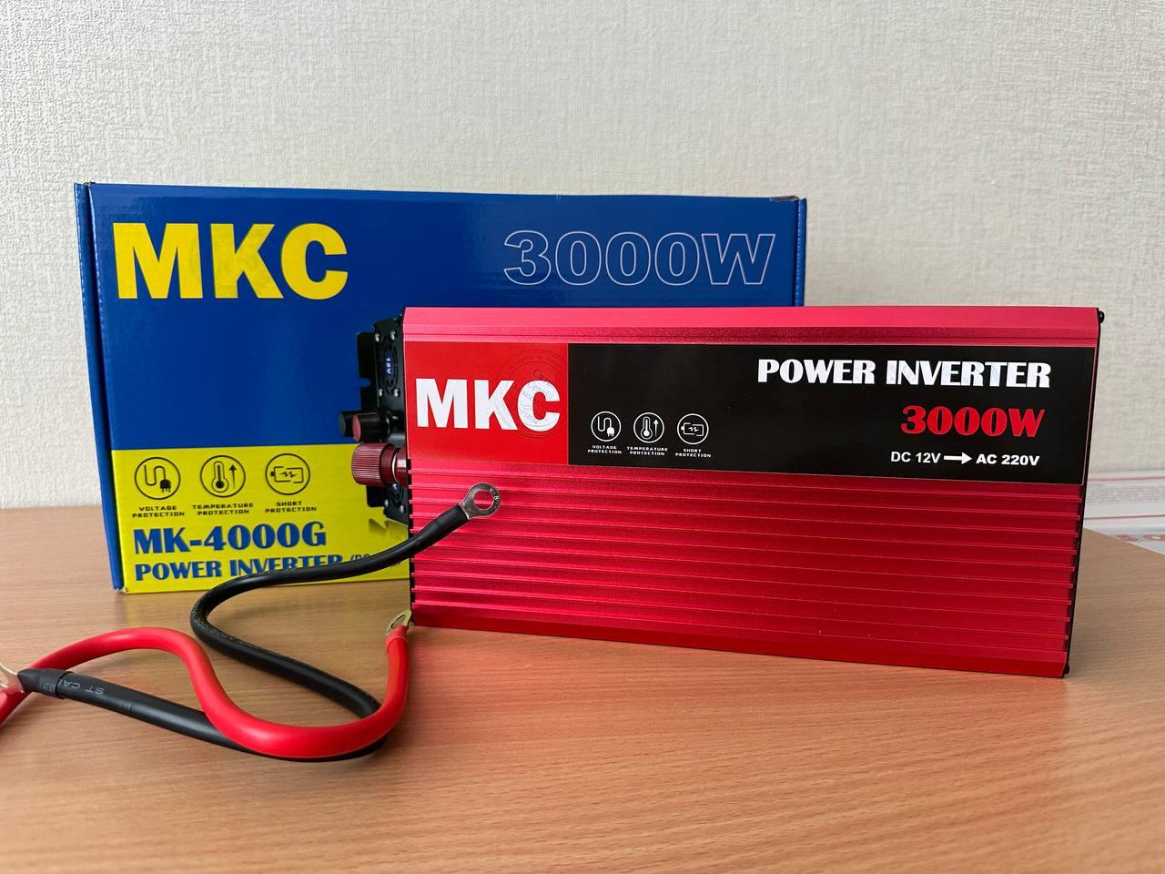 Перетворювач автоінвертор Ukc 12V-220V AR 3000W з функції плавного пуску Usb