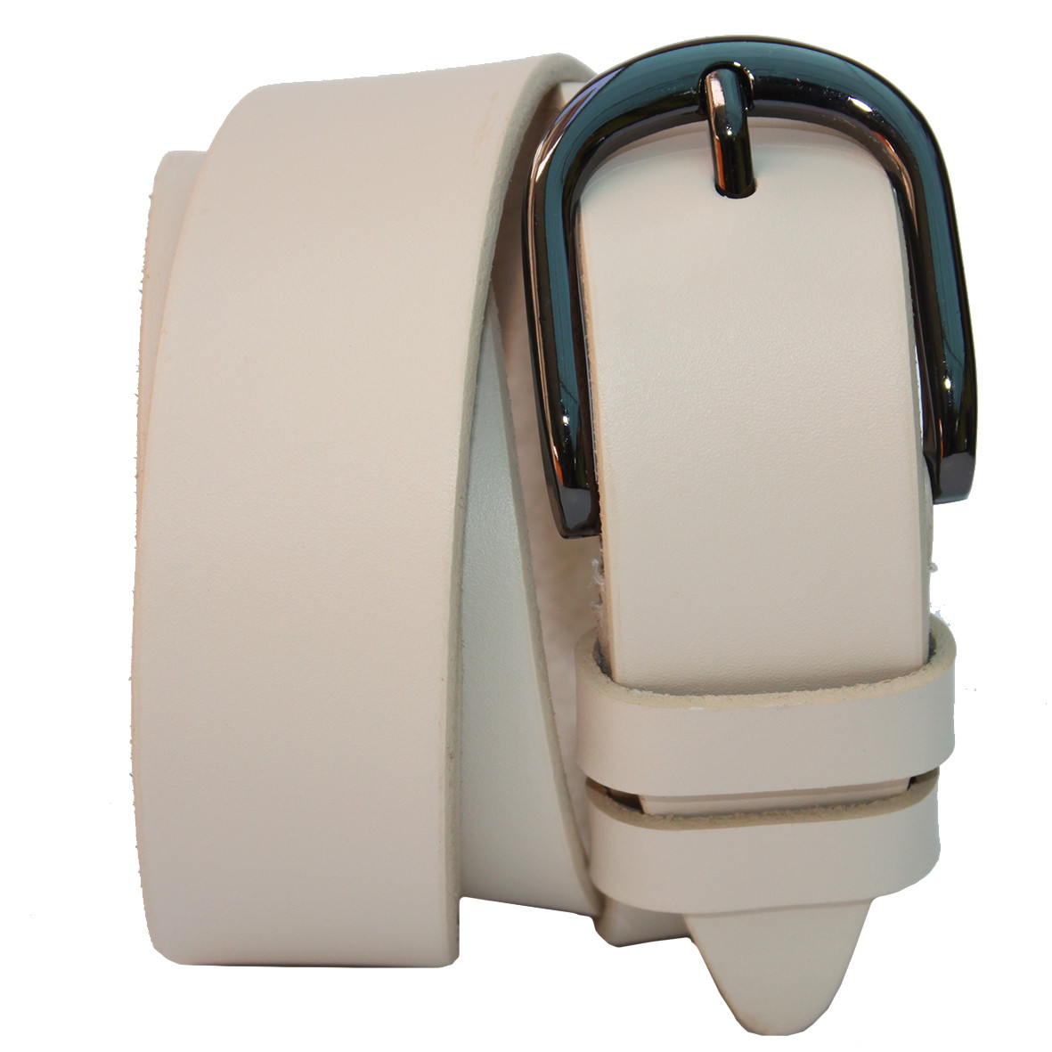 Ремінь жіночий шкіряний бежевий, Вознесенськ (RWK0171-35)