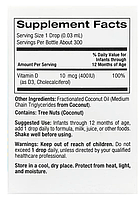 Вітамін D3 краплі для дітей 400 МЕ (Baby Vitamin D3 California Gold Nutrition) 10 мл термін: 10/27, фото 5