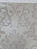 Шпалери вінілові 10.05 × 1.06 м Marburg 57301, сірі, сріблясті, кавові в спальню, вітальню, зал, коридор, кабінет, фото 4