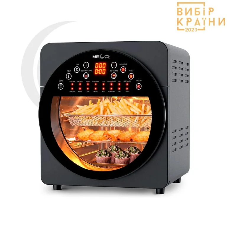 Домашня аерофритюрниця air fryer без олії сенсорна NEOR AIRY PRO 14L17 CH конвекційна мультипіч с грилем