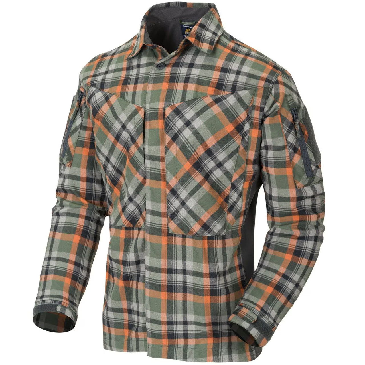 Сорочка HELIKON-TEX MBDU Flannel Timber Olive Plaid (KO-MBD-PO-PF) РОЗМІР L